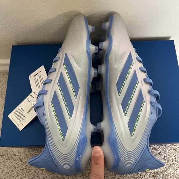 Adidas Copa Pure 3 Pro FG Soccer Cleats ID9043 Blue Men Size 8.5 NWT - Picture 6 of 9